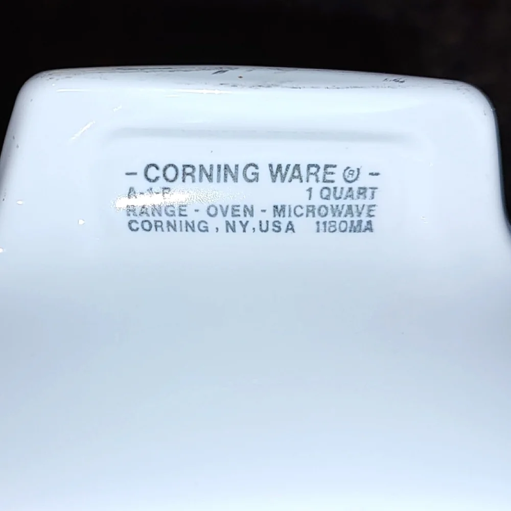 Rare Corning Ware L'Echalote Spice Of Life 1 quart baking dish Stamped 1180MA
